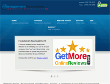 Tablet Screenshot of managementspecialties.com